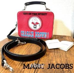 PEANUTS Snoopy × Marc Jacobs Charlie Brown 2way Shoulder bag Handbag Red JAPAN
