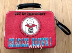PEANUTS Snoopy × Marc Jacobs Charlie Brown 2way Shoulder bag Handbag Red JAPAN