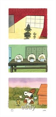 PEANUTS Snoopy Who Dunnit Giclee Print It's A Mystery Charlie Brown Ltd Ed of 50