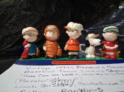 PEANUTS Vintage 1971 Baseball team statuette- How Can We Lose, When We're