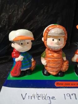 PEANUTS Vintage 1971 Baseball team statuette- How Can We Lose, When We're