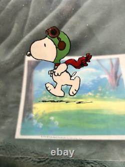 PEANUTS animation Cel Charles M. Schulz Art Cartoons SNOOPY WOODSTOCK Art