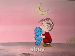 PEANUTS animation Cel Production Art Charles Schulz Comic Strips Linus Vtg I7