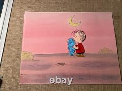 PEANUTS animation Cel Production Art Charles Schulz Comic Strips Linus Vtg I7