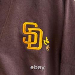 PEANUTS x MLB Padres V-Neck Cardigan Snoopy Charlie Brown Embroidery New