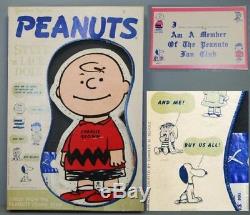 Peanuts 1960 CHARLIE BROWN Stuff Lace Snoopy Pal