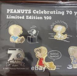 Peanuts 70th Anniversary 1950's Pin Badge Set Shop Original Limited Quantity