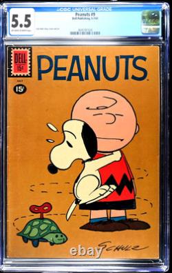 Peanuts #9 Dell Publishing 1961 Lucy Linus Patty Charlie Brown Snoopy CGC 5.5