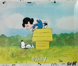 Peanuts A Charlie Brown Celebration Snoopy and Lucy Production Cels 1982