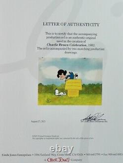 Peanuts A Charlie Brown Celebration Snoopy and Lucy Production Cels 1982