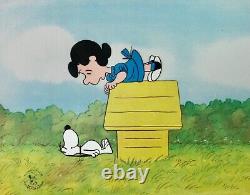 Peanuts A Charlie Brown Celebration Snoopy and Lucy Production Cels 1982