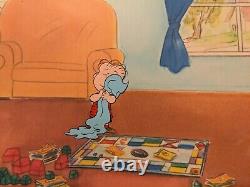 Peanuts Animation Cel Charles Schulz Art Charlie Brown And Snoopy Background 80s