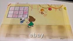 Peanuts Animation Cel Charles Schulz Art Charlie Brown And Snoopy Show Cartoons