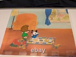 Peanuts Animation Cel Charles Schulz Art Charlie Brown And Snoopy Show Cartoons