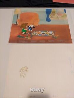 Peanuts Animation Cel Charles Schulz Art Charlie Brown And Snoopy Show Cartoons