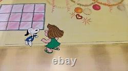 Peanuts Animation Cel Charles Schulz Art Charlie Brown And Snoopy Show Cartoons