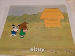 Peanuts Animation Cel Charles Schulz Art Charlie Brown And Snoopy Show Cartoons