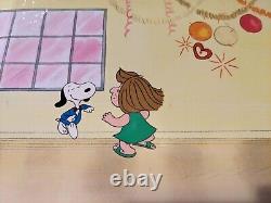 Peanuts Animation Cel Charles Schulz Art Charlie Brown And Snoopy Show Cartoons