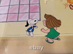 Peanuts Animation Cel Charles Schulz Art Charlie Brown And Snoopy Show Cartoons