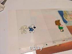 Peanuts Animation Cel Charles Schulz Art Charlie Brown And Snoopy Show Cartoons