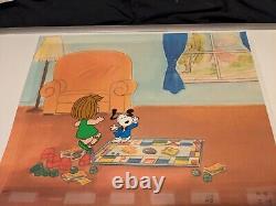 Peanuts Animation Cel Charles Schulz Art Charlie Brown And Snoopy Show Cartoons