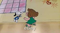 Peanuts Animation Cel Charles Schulz Art Charlie Brown And Snoopy Show Cartoons