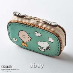 Peanuts CHARLIE BROWN & SNOOPY Mini Wallet OJAGA DESIGN Leather item 75th