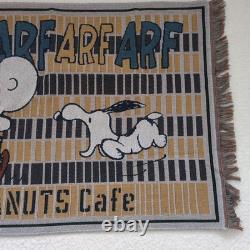 Peanuts Cafe Snoopy & Charlie Brown Plush Throw Blanket Rug Multi Cover
