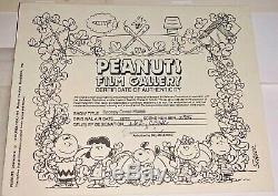 Peanuts Cel Snoopy Come Home Charlie Brown Linus Original Production Cell Sketch