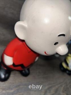 Peanuts Ceramic Figurines Charlie Brown Linus Lucy Baby Sally Snoopy 60-70s
