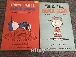 Peanuts Charles M Schulz 8 first edition softcover books Snoopy Charlie Brown