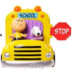 Peanuts Charlie Brown Interactive School Bus Snoopy
