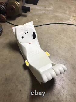 Peanuts Charlie Brown SNOOPY Rock'N Slide Knickerbocker 1979 Rocking Chair