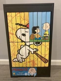 Peanuts Charlie Brown & Snoopy Baseball Animated Art Power Pictures New