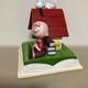 Peanuts Charlie Brown Snoopy Ceramic Piggy Bank Ornament 6.1in Height