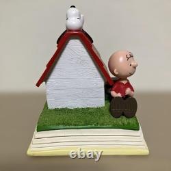 Peanuts Charlie Brown Snoopy Ceramic Piggy Bank Ornament 6.1in Height