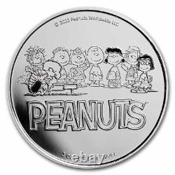 Peanuts Charlie Brown & Snoopy Christmas 1 oz Silver Proof SKU#254288