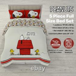 Peanuts Charlie Brown & Snoopy Classic Pals Sheet Set Full Size