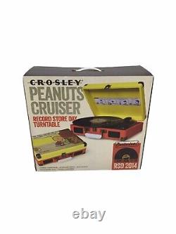 Peanuts Charlie Brown Snoopy Record Store Day Crosley Turntable NEW & SEALED