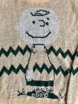Peanuts Charlie Brown Snoopy SPRUCE Vintage Style Sweatshirt Loose Fit