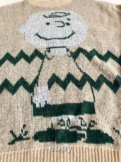 Peanuts Charlie Brown Snoopy SPRUCE Vintage Style Sweatshirt Loose Fit