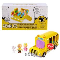 Peanuts Charlie Brown's interactive school bus Snoopy