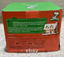 Peanuts Department 56 Charlie Brown's House Lighted 2011 Snoopy Christmas Xmas