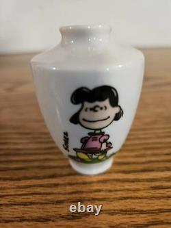 Peanuts / Determined Miniature Vases Snoopy, Charlie Brown, Linus, Lucy