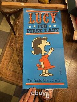 Peanuts For President 5 Posters Hallmark 1960's Schulz Charlie Brown Snoopy Linu