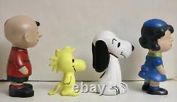 Peanuts Gang Snoopy Atlantic Mold Ceramic Figures Charlie Brown Woodstock Lucy