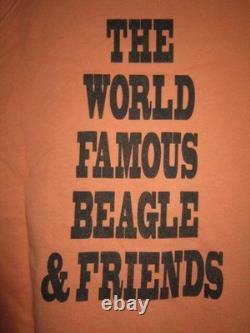 Peanuts Gang Snoopy Charlie Brown Big Logo Raglan 3/4 Sleeve Tee L New