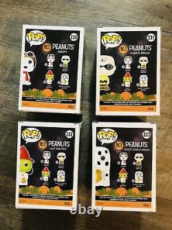 Peanuts Halloween Funko POP Set Ghost Charlie Brown Witch Lucy Snoopy Vaulted