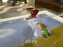 Peanuts Linus & the Blanket Linus & Peppermint Patty Sequence of 3x Prod. Cels