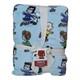 Peanuts Queen 90x90 Plush Blanket Charlie Brown Snoopy Ice Skating Berkshire